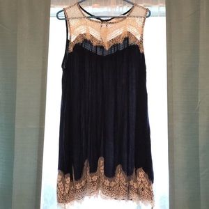 Brand New - Chic Soul Navy/Lace Dress